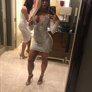 Miami Holt White Sequin Dress